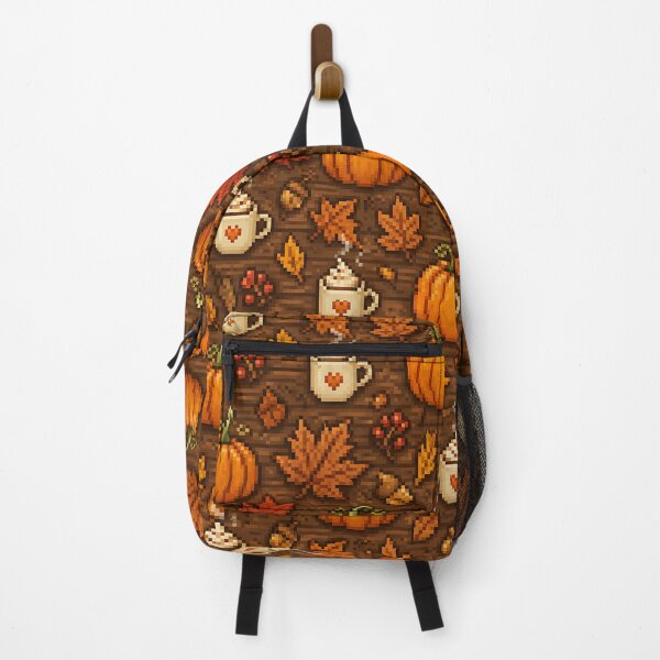 Item preview, Retro 8 Bit Pixel Autumn Harvest Pattern designed and sold by Thai Vibe Studio.