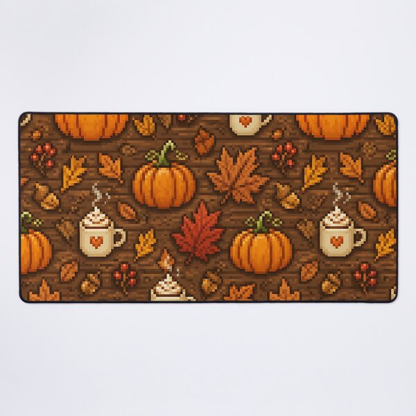 Item preview, Retro 8 Bit Pixel Autumn Harvest Pattern designed and sold by Thai Vibe Studio.