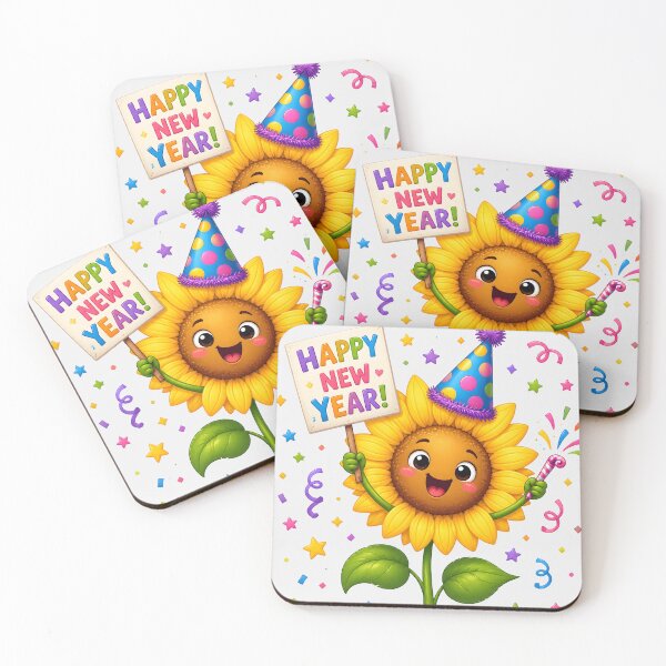 Item preview, Happy New Year Sunflower designed and sold by naragon4289.