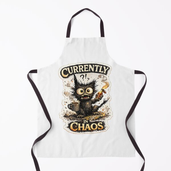 Item preview, Currently In Chaos - Black Cat Coffee designed and sold by Jaideep Walia.