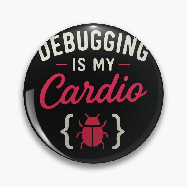 Item preview, Debugging Is My Cardio Funny Programmer Quote designed and sold by Code  Monkeys.
