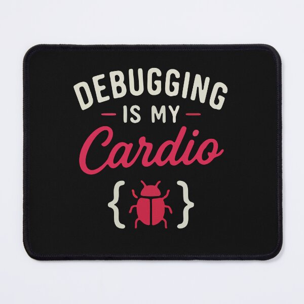 Item preview, Debugging Is My Cardio Funny Programmer Quote designed and sold by Code Monkeys.