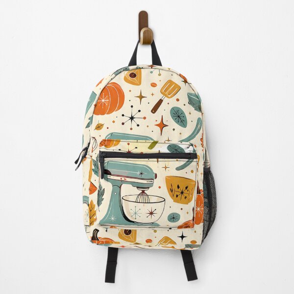 Item preview, Retro Mid Century Modern Autumn Baking Pattern designed and sold by Thai Vibe Studio.