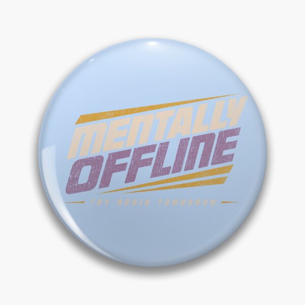 Item preview, Mentally Offline Retro Sports Funny designed and sold by LockjowArt.
