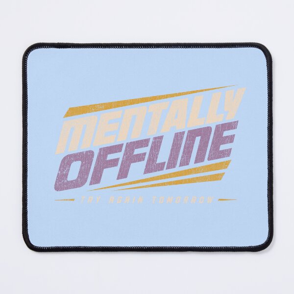 Item preview, Mentally Offline Retro Sports Funny designed and sold by LockjowArt.