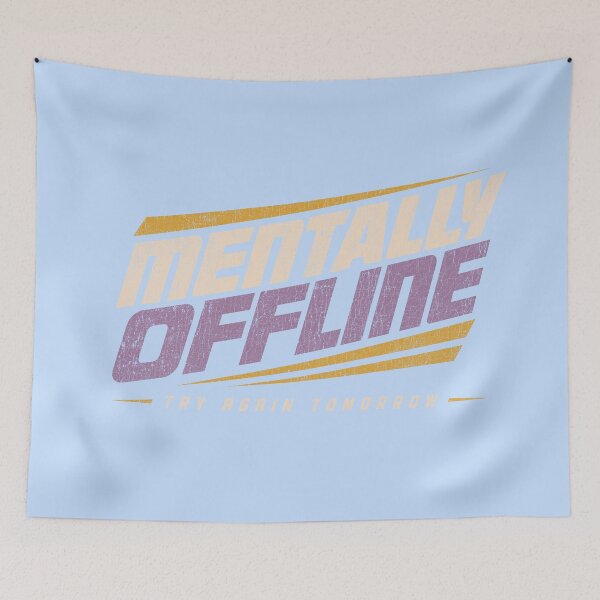 Item preview, Mentally Offline Retro Sports Funny designed and sold by LockjowArt.