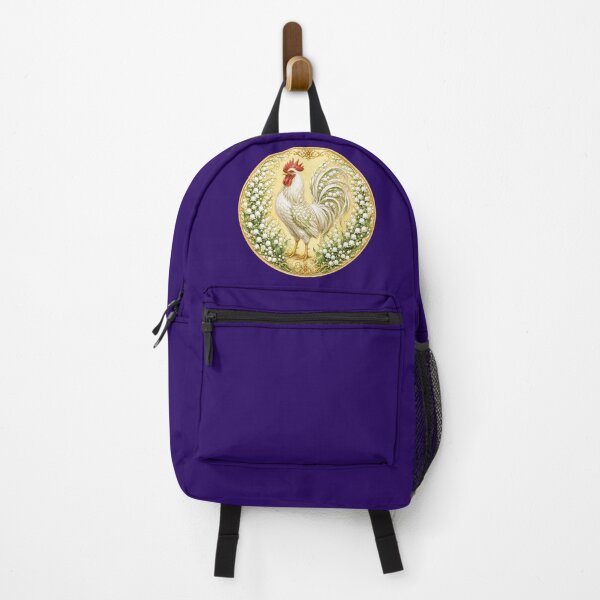 Item preview, Lily of the Valley Rooster | Art Nouveau Botanical Medallion designed and sold by sunbowjp stadio.