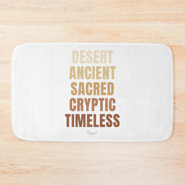 Item preview, Egypt Wall Decor, Desert Ancient Sacred Cryptic Timeless Typography designed and sold by MarkedArtPrints.