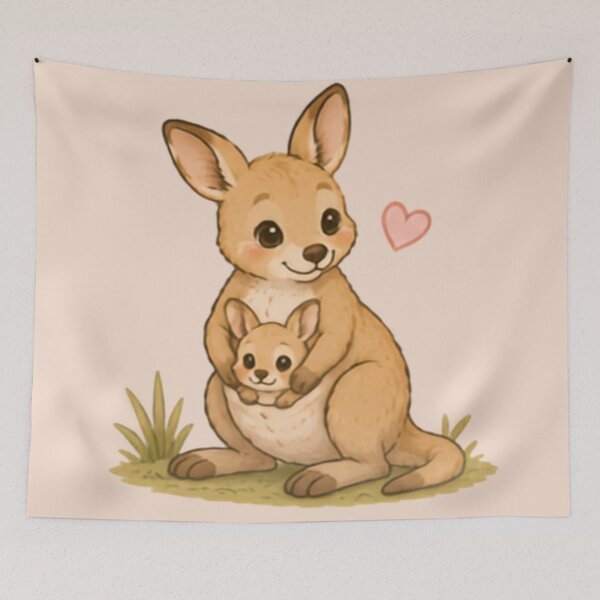 Item preview, Mum & Joey Kangaroo Love designed and sold by MellowMunchkins.