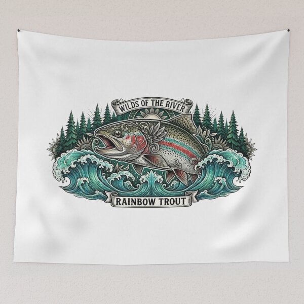 Item preview, Rainbow Trout T-Shirt Design  designed and sold by NoFishToday.