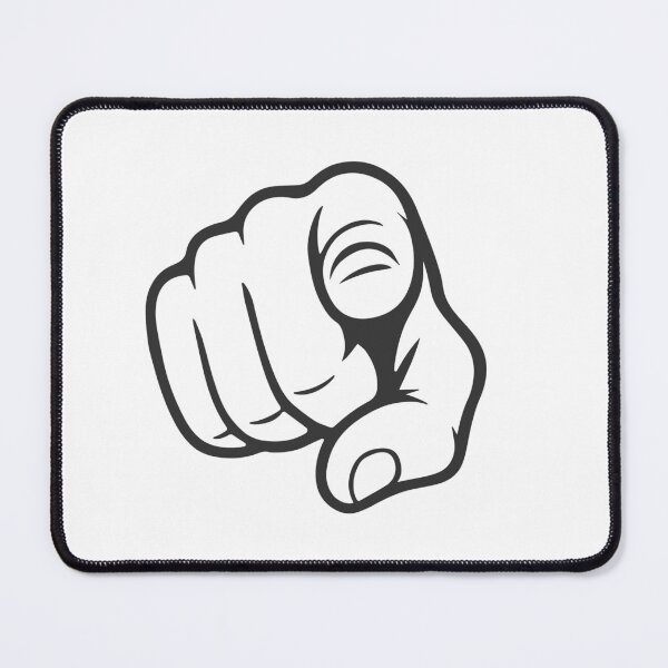 Item preview, Pointing Finger You Gesture Sticker Design designed and sold by VectorForge Studio.
