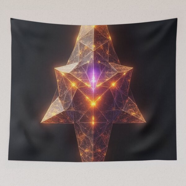 Item preview, Mystical geometric crystal with inner glow. designed and sold by Mianku | Für das Leben.
