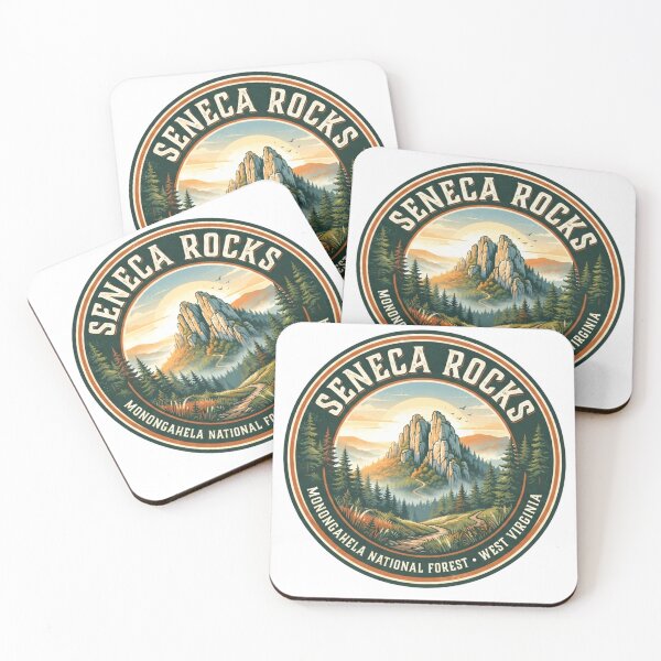 Item preview, Vintage Seneca Rocks West Virginia Travel Badge | Monongahela National Forest designed and sold by Mathias Yakubu Design.