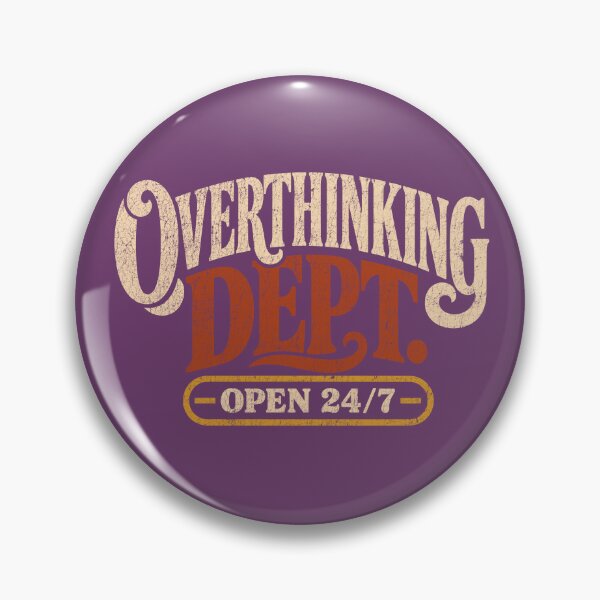 Item preview, Overthinking Dept Vintage Funny Anxiety designed and sold by LockjowArt.