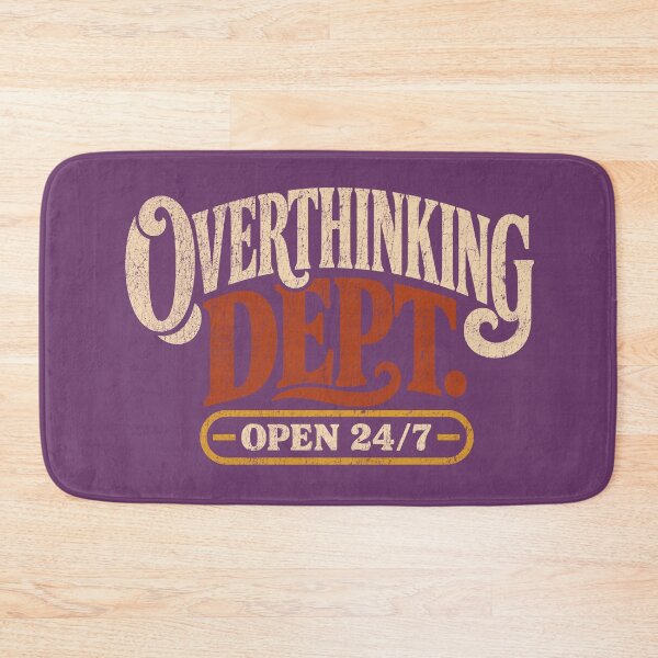 Item preview, Overthinking Dept Vintage Funny Anxiety designed and sold by LockjowArt.