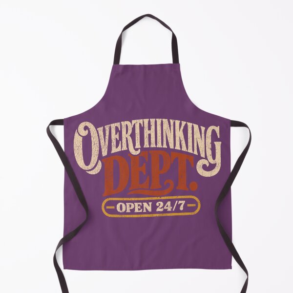 Item preview, Overthinking Dept Vintage Funny Anxiety designed and sold by LockjowArt.
