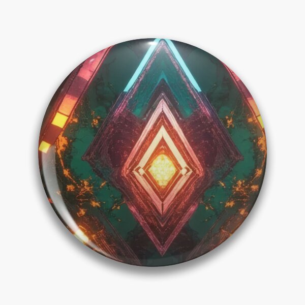 Item preview, Geometric, luminous pattern in a dark, mystical environment designed and sold by Mianku | Für das Leben.