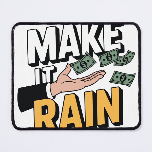 Item preview, Make It Rain Pop Art Retro Money Entrepreneur Wall Art designed and sold by AVNGR-Design.