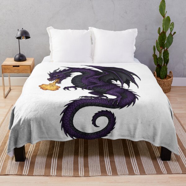 Item preview, Purple Fire Dragon Cartoon Illustration | Fantasy Dragon Clipart designed and sold by DragonSerpent Ink.