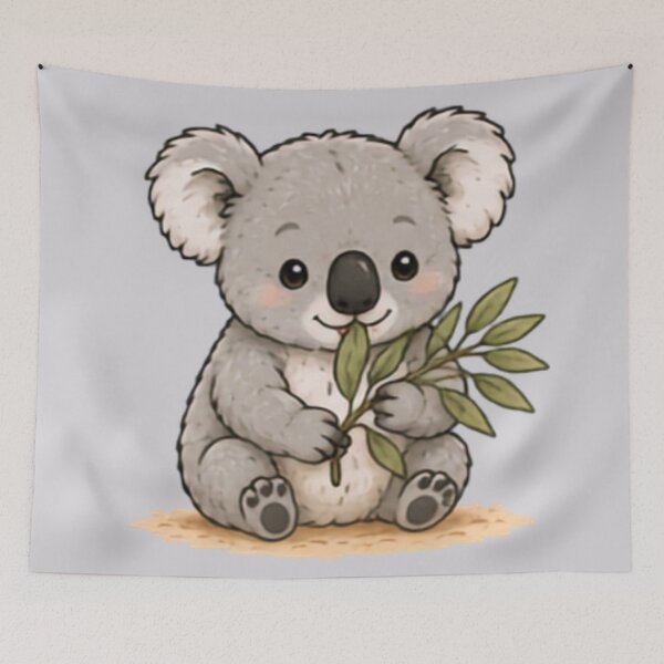 Item preview, Eucalyptus nibbler Koala designed and sold by MellowMunchkins.