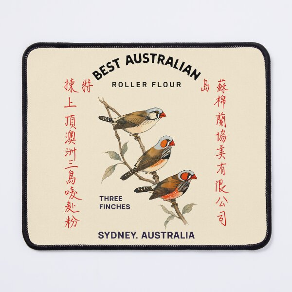 Item preview, Three Finches Best Australian Roller Flour designed and sold by Corinne Alexa Jackson.