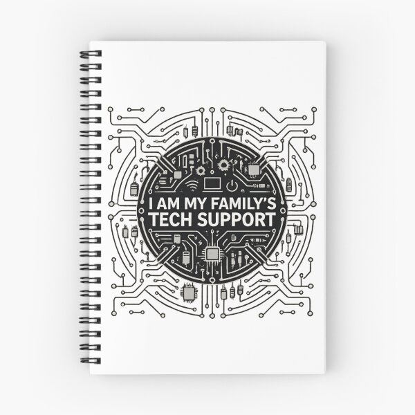 Item preview, I Am My Family's Tech Support Funny IT Geek Design | Computer Nerd Gift | Tech Support Humor designed and sold by NostasStuff.