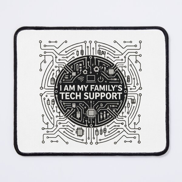 Item preview, I Am My Family's Tech Support Funny IT Geek Design | Computer Nerd Gift | Tech Support Humor designed and sold by NostasStuff.
