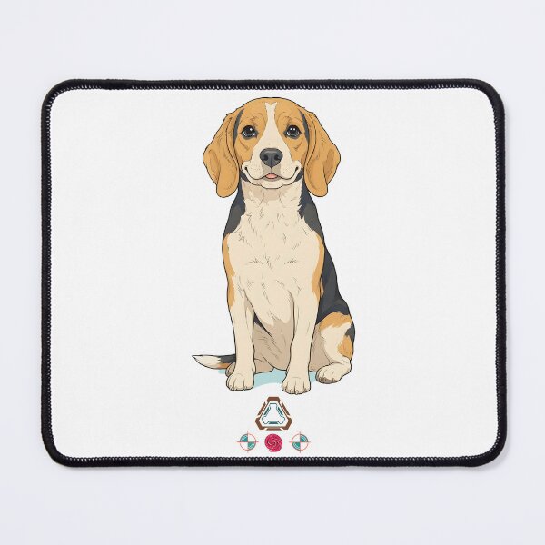 Item preview, Cute Smiling Beagle Dog Illustration | Adorable Tricolor Hound Portrait designed and sold by Whimsy Trail Co.