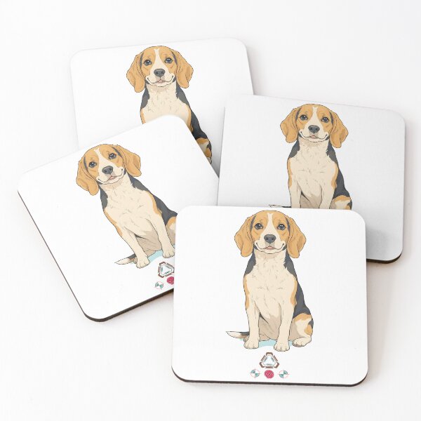 Item preview, Cute Smiling Beagle Dog Illustration | Adorable Tricolor Hound Portrait designed and sold by Whimsy Trail Co.