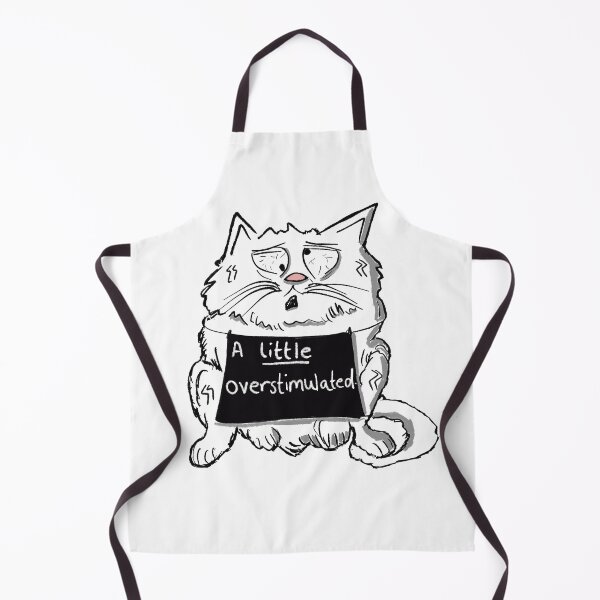 Item preview, Cat overstimulated comic art designed and sold by KPlayerAdhder.