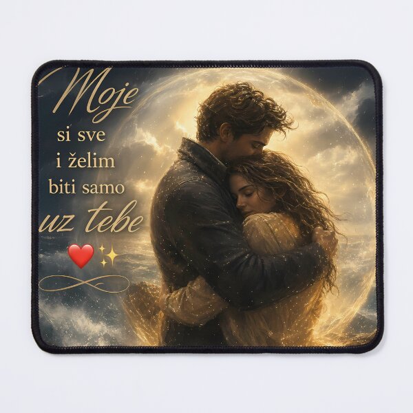 Item preview, You Are My Everything Romantic Couple Big Moon Art designed and sold by DignityLab.