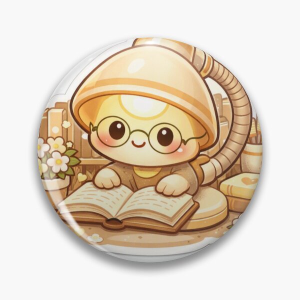 Item preview, Desk Lamp Sticker Kawaii Study Aesthetic for Readers, Students & Book Lovers designed and sold by CutePrintCorner.