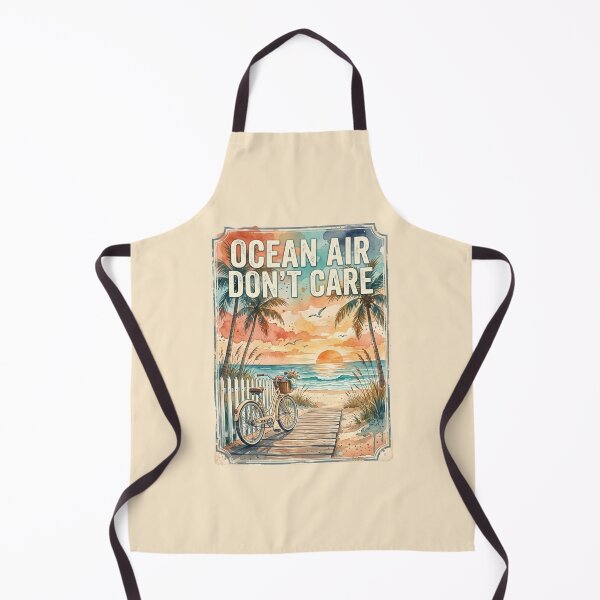 Item preview, Ocean Air Don't Care - Beach Cruiser Coastal designed and sold by dudelinart.