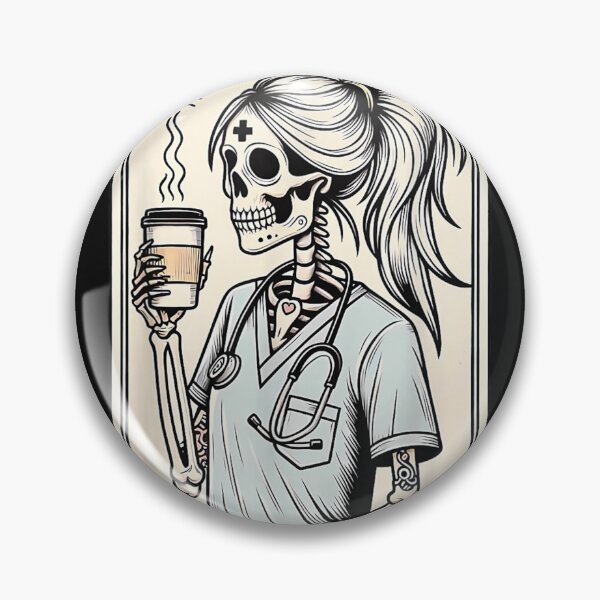 Item preview, Certified Nurse Assistant Tarot Card Skeleton CNA Halloween  designed and sold by kristianmkt.