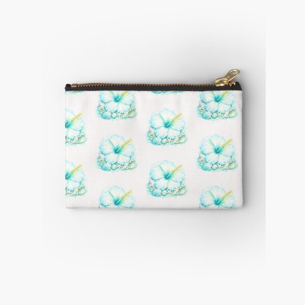 Item preview, Single Aqua Reef Hibiscus | Watercolor Tropical Floral Art | Botanical Flower Illustration designed and sold by IamNolmo.