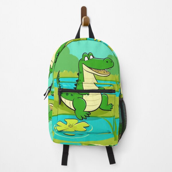 Item preview, Illustration - Stylized Crocodile, Colorful and Simplified Cartoon Universe designed and sold by World-Pets.