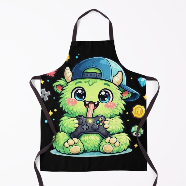 Item preview, Cute Gamer Monster Kawaii Gaming Controller Cartoon Character designed and sold by EssentialsWear.
