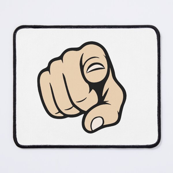 Item preview, Pointing Finger You Gesture Sticker Design designed and sold by VectorForge Studio.