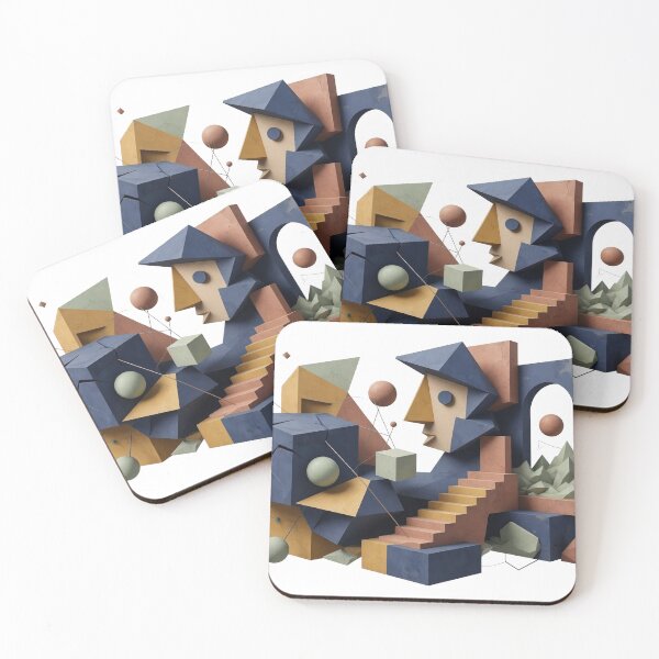 Item preview, Cool Navy ABSTRACT ART Fashion Print designed and sold by dazzlemakers.