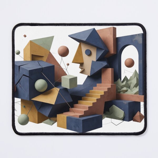 Item preview, Cool Navy ABSTRACT ART Fashion Print designed and sold by dazzlemakers.