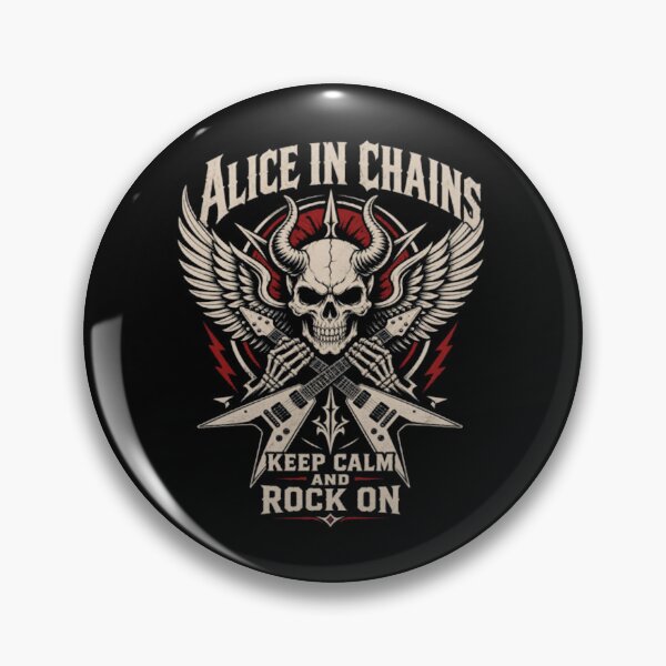 Item preview, Alice In Chains Keep Calm Skull designed and sold by VexisValora.