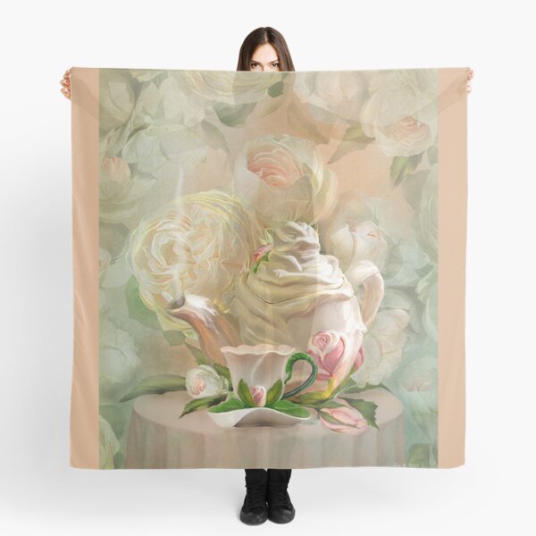 Tea And Roses 2 Scarf