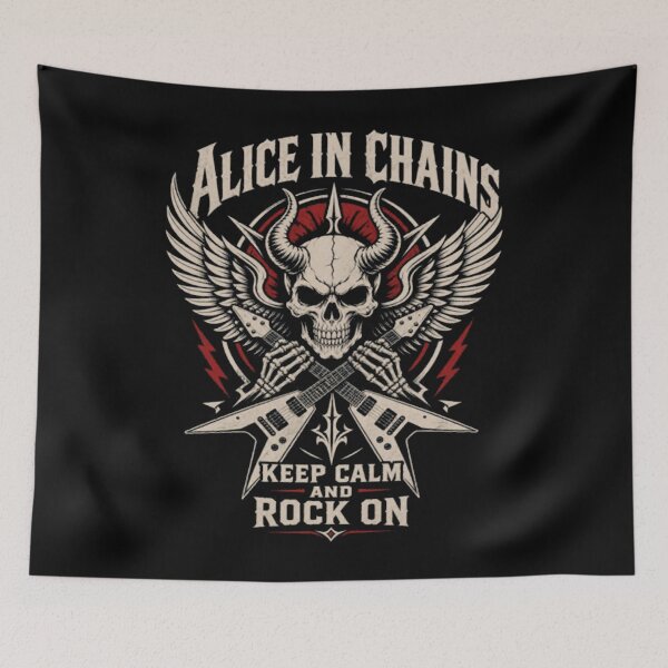 Item preview, Alice In Chains Keep Calm Skull designed and sold by VexisValora.