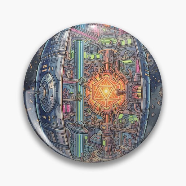 Item preview, uturistic Space Station Cross Section designed and sold by Itjung-Room.
