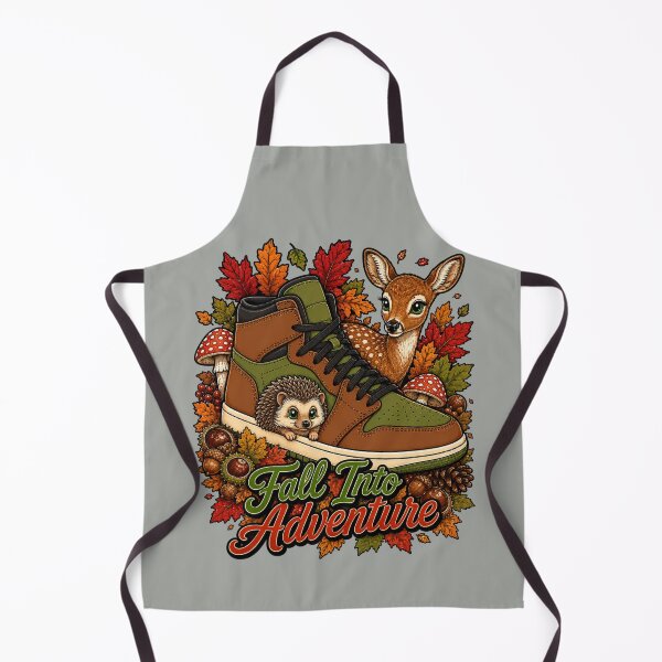 Item preview, Fall Into Adventure – Autumn Sneaker with Deer, Hedgehog & Forest Treasures designed and sold by Aimetoi.