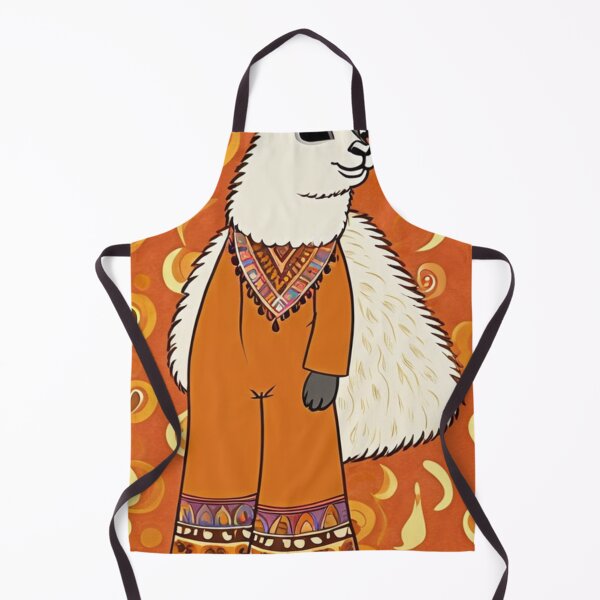 Item preview, Illustration - Stylized Llama, Contemporary Art with Geometric Patterns designed and sold by World-Pets.