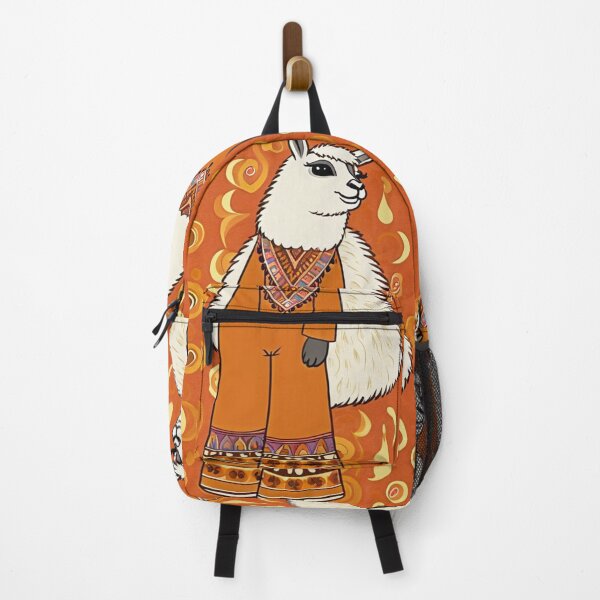 Item preview, Illustration - Stylized Llama, Contemporary Art with Geometric Patterns designed and sold by World-Pets.