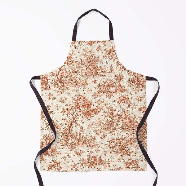 Item preview, Vintage Terracotta Toile Autumn Harvest Pattern designed and sold by Thai Vibe Studio.