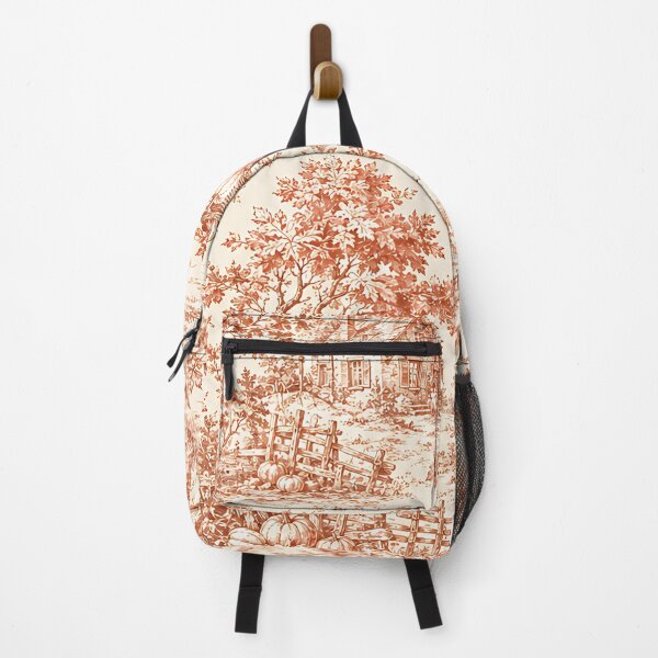Item preview, Vintage Terracotta Toile Autumn Harvest Pattern designed and sold by Thai Vibe Studio.