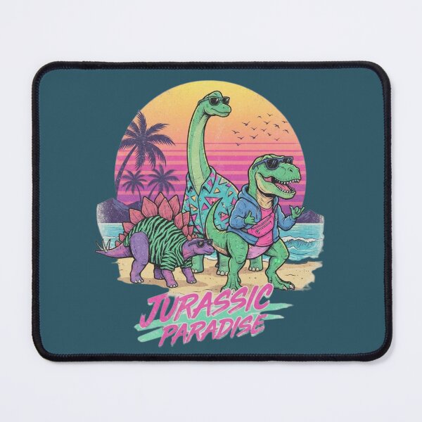 Item preview, Jurassic Paradise - Retro 80s Synthwave Dinosaurs designed and sold by BLUESKY11a.